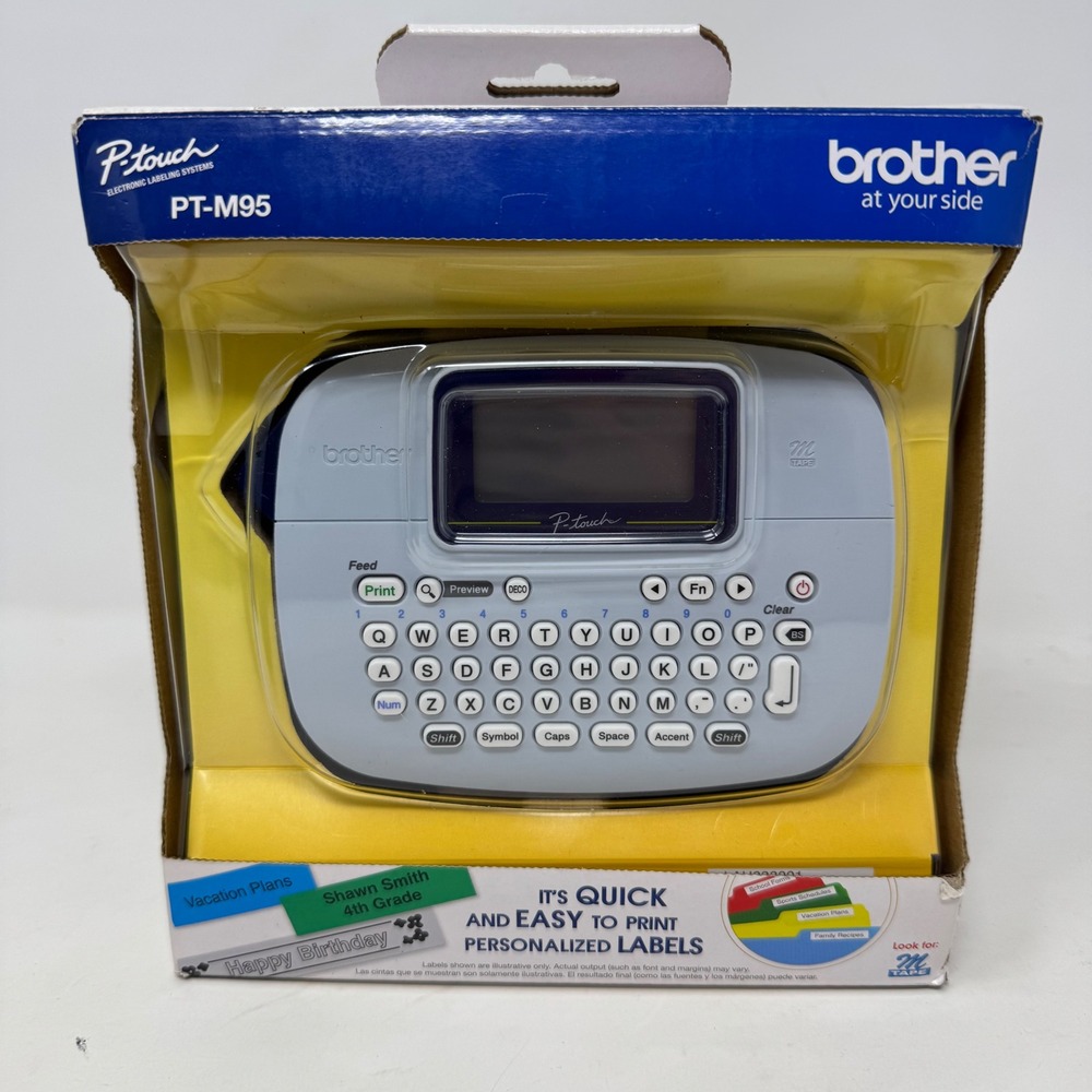 Brother P-Touch PT-M95 Handy Label Maker Portable QWERTY Keyboard New
